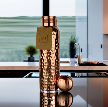 CU29™ Maverick Handcrafted Pure 100% Copper Water Bottle