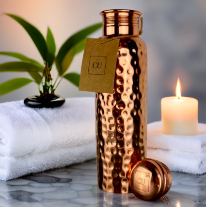 CU29™ Maverick Handcrafted Pure 100% Copper Water Bottle