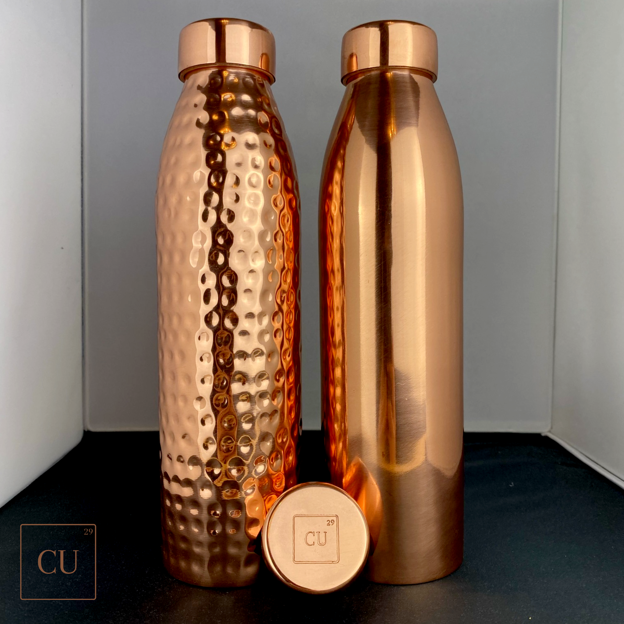 CU29™ Eleanor Handcrafted Copper Water Bottle - The CU29™ Copper Company