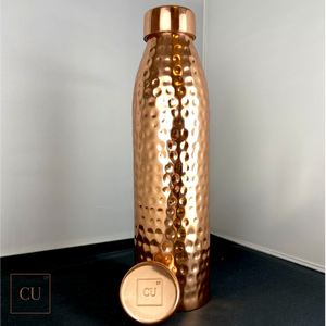 PREMIUM CU29™ Eleanor Copper Water Bottle with Leather Holdall - The CU29™ Copper Company