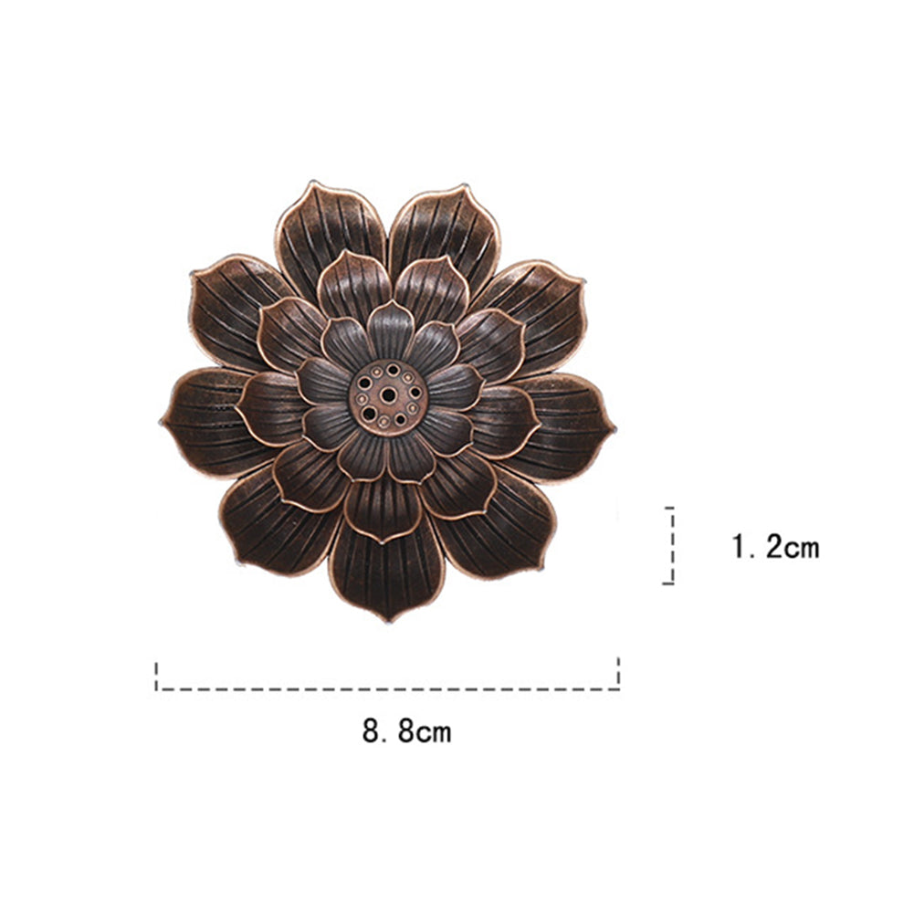 Lotus Flower Incense Burner Dish - The CU29™ Copper Company